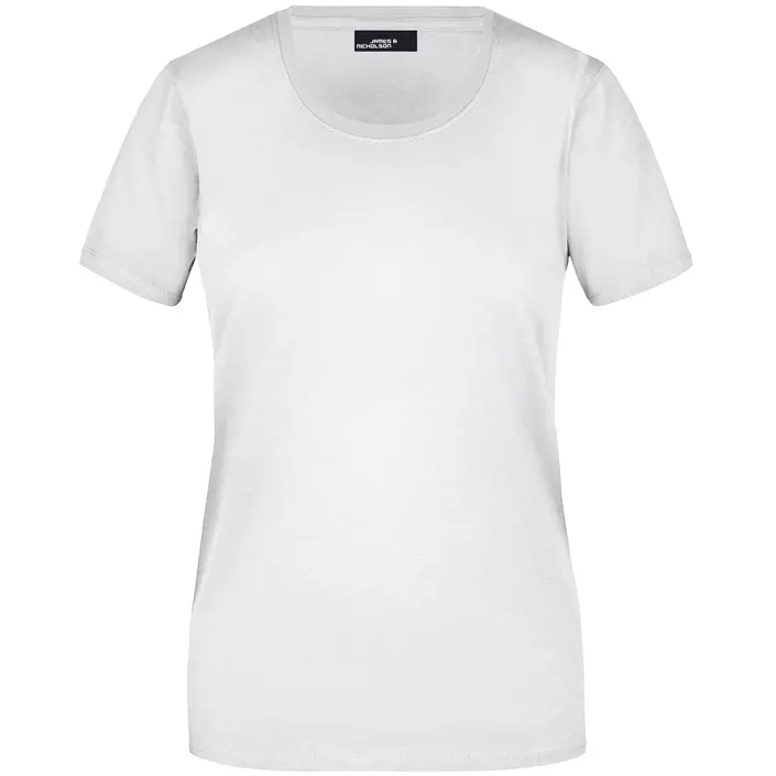 James & Nicholson Basic-T dame T-shirt, Hvid, large image number 0