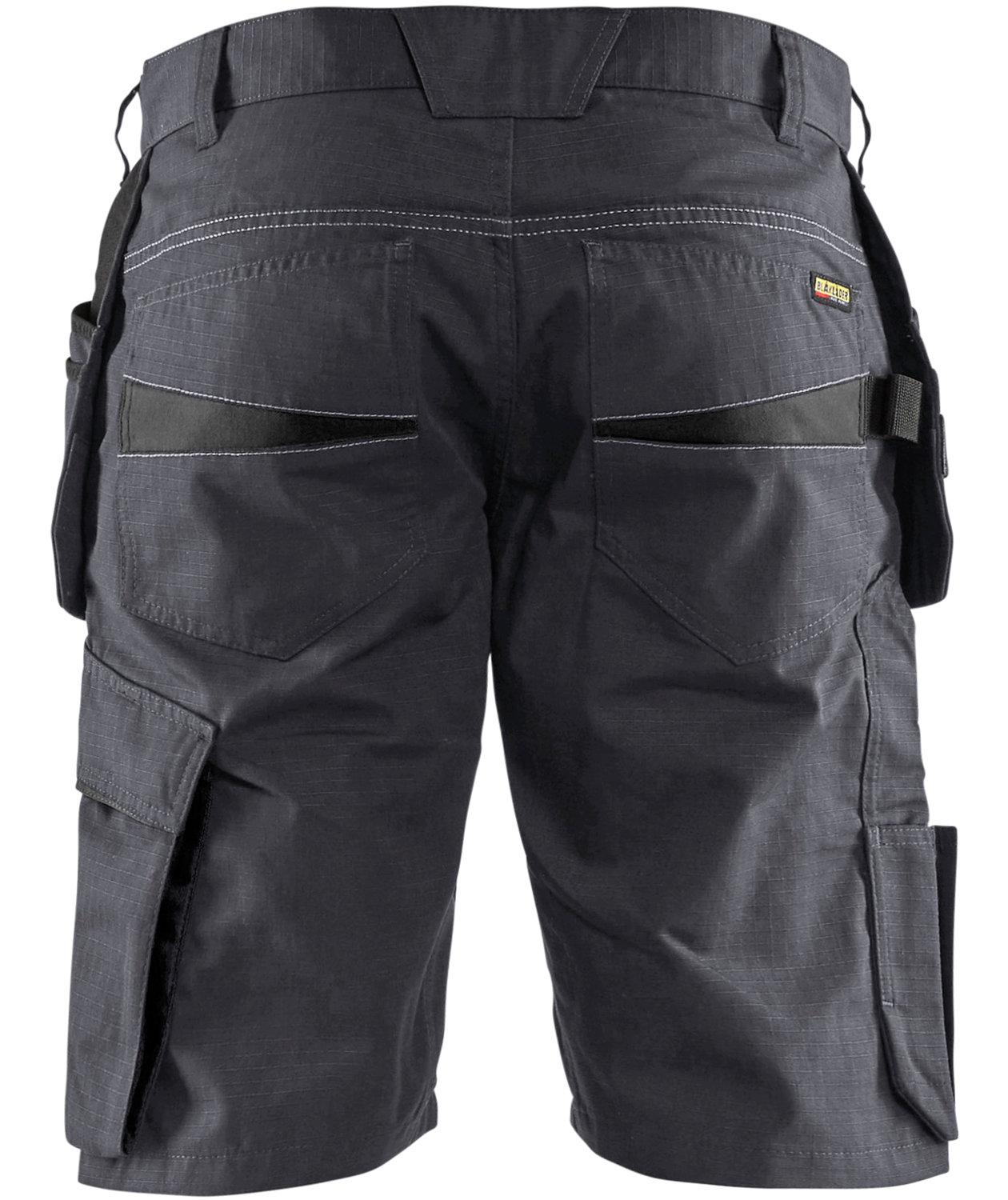 Bl&aring;kl&auml;der Unite h&aring;ndverkershorts, Middelsgr&aring;/svart, large image number 1