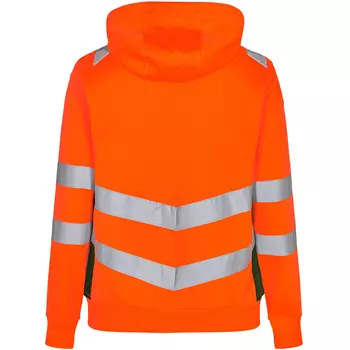 Engel Safety women's hoodie, Hi-vis Orange/Green