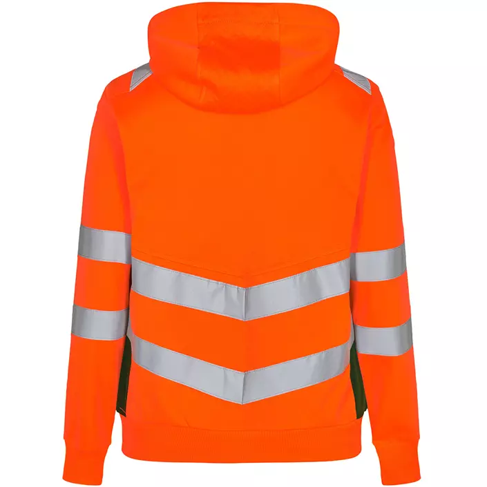 Engel Safety dame hættetrøje, Hi-vis Orange/Grøn, large image number 1