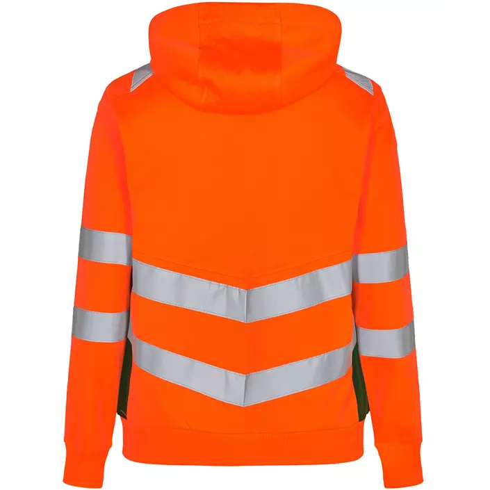 Engel Safety hoodie dam, Varsel Orange/Grön, large image number 1
