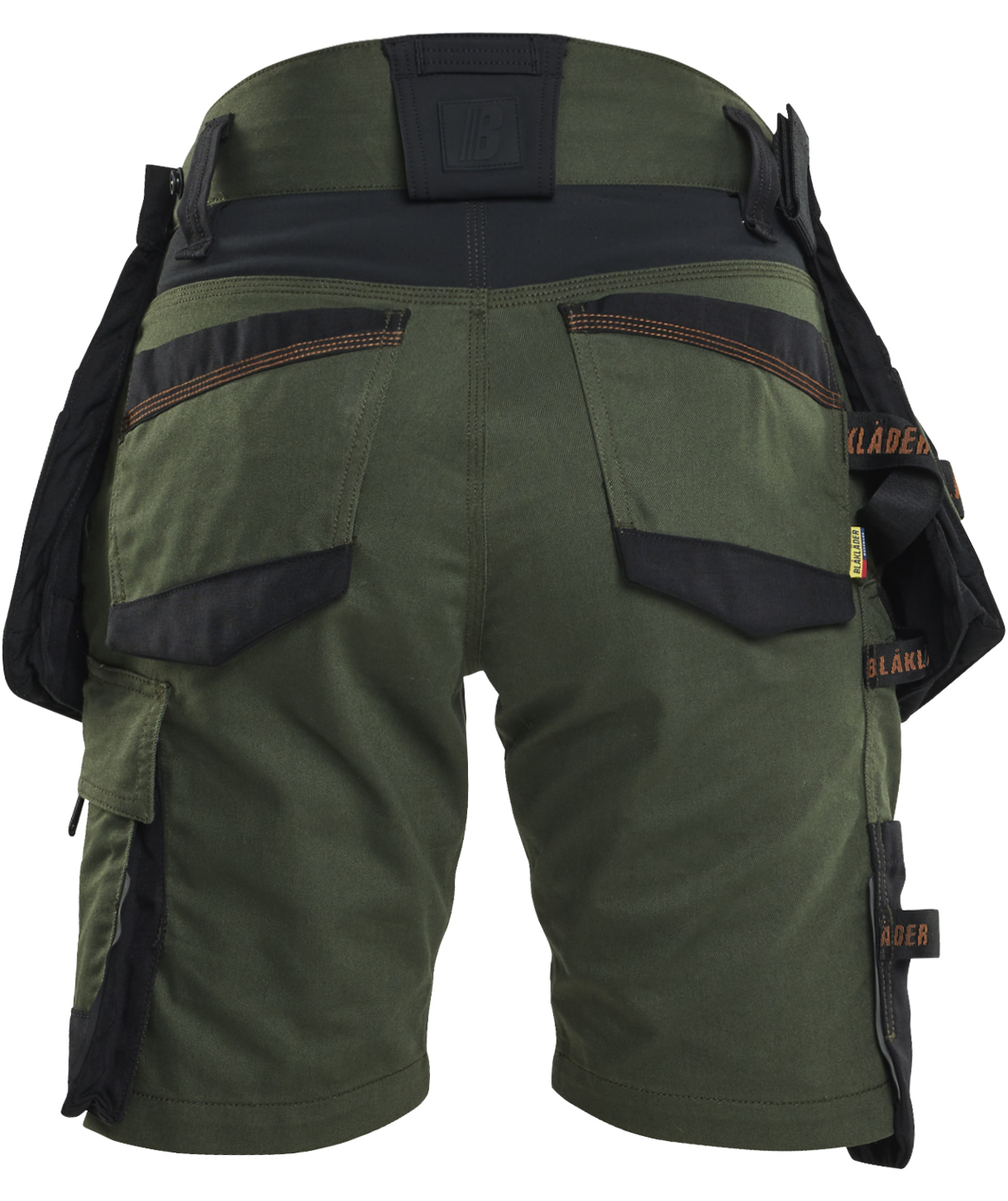 Bl&aring;kl&auml;der Striker women's craftsman shorts, Forest green/Rust