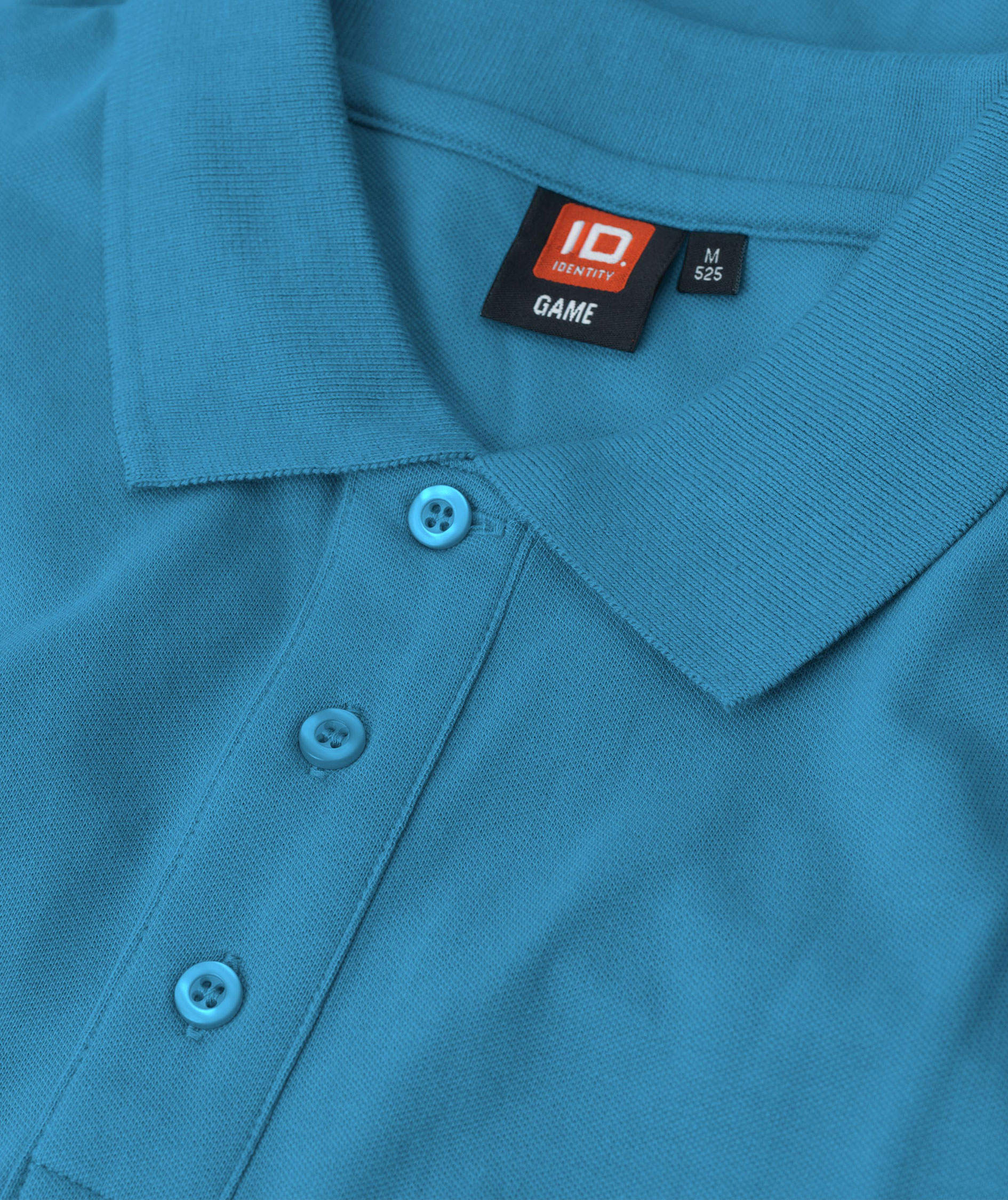 ID Stretch poloshirt, Turquoise, large image number 3