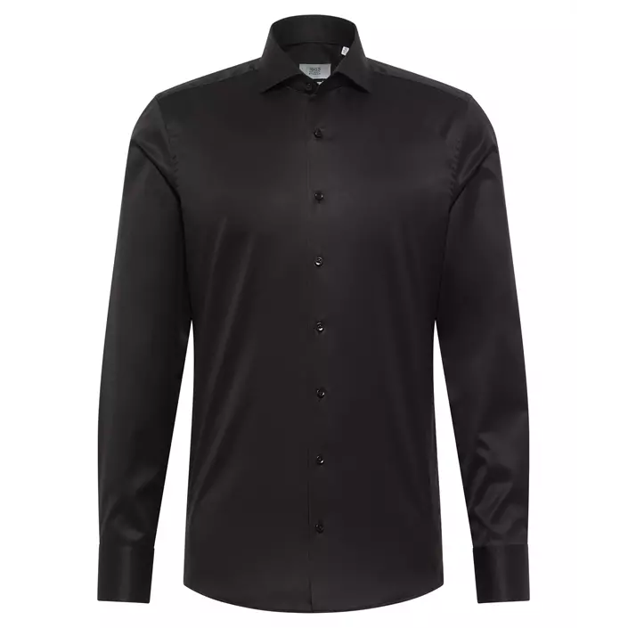 Eterna Gentle Slim fit shirt, Black, large image number 0