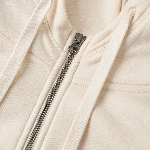 ID Core hoodie with zipper, Off White, Off White, large image number 3