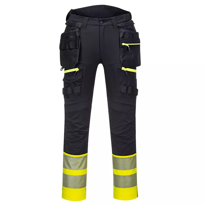 Portwest DX4 craftsmens trousers full stretch, Hi-vis Yellow/Black, large image number 0