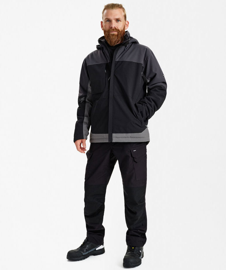 Engel Entire winter jacket, Black/Anthracite Grey, large image number 4