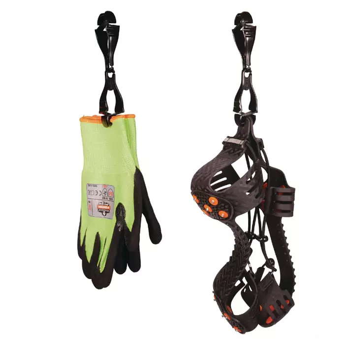 Ergodyne Squids 3400 Glove clip holder with dual clips, Black, Black, large image number 1
