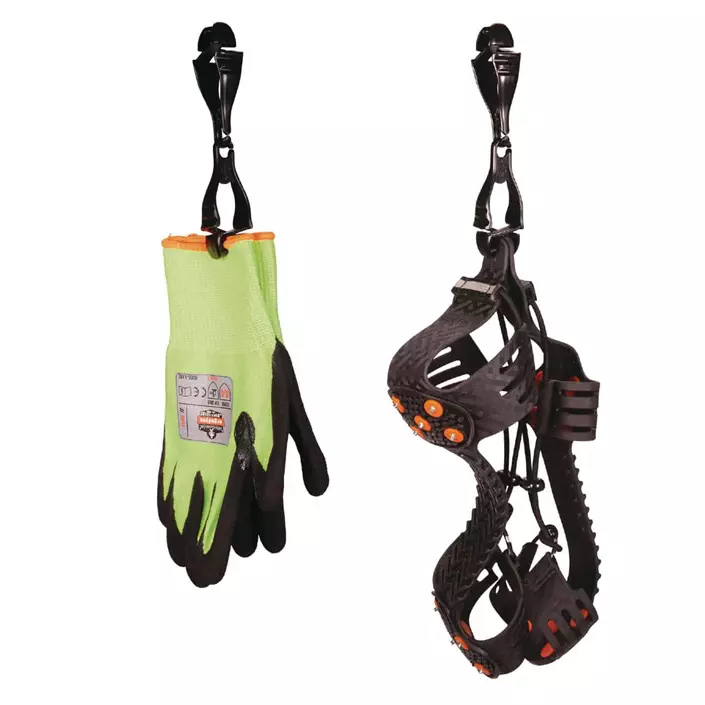 Ergodyne Squids 3400 Glove clip holder with dual clips, Black, Black, large image number 1
