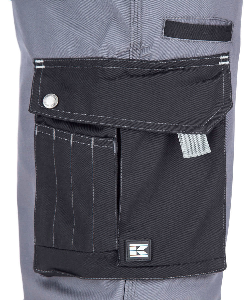 Kramp Original Light arbejdsoveralls, Gr&aring;/Sort, large image number 3