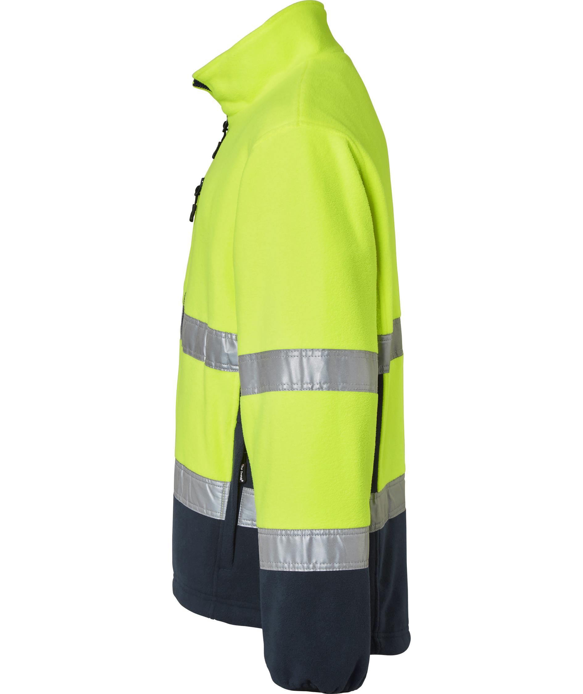 Top Swede fleece jacket 264, Hi-Vis Yellow/Navy, large image number 3