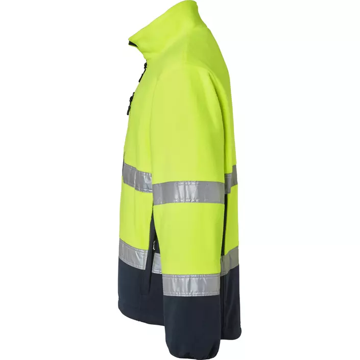 Top Swede fleece jacket 264, Hi-Vis Yellow/Navy, large image number 3