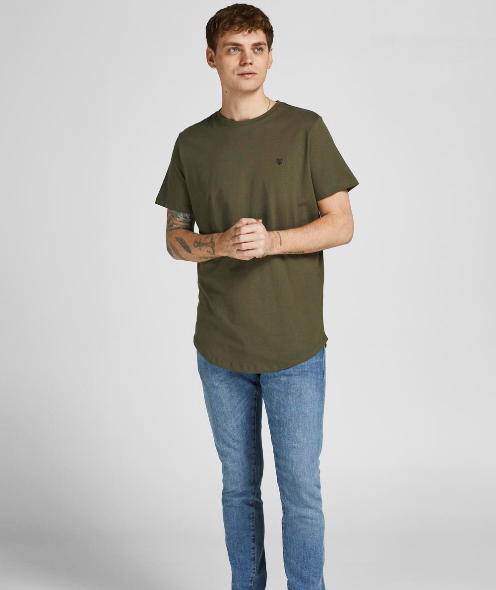 Jack & Jones JACJENS 5-pack T-shirt, Navy Blazer/White/OliveNight/Black/PortRoyale, large image number 2