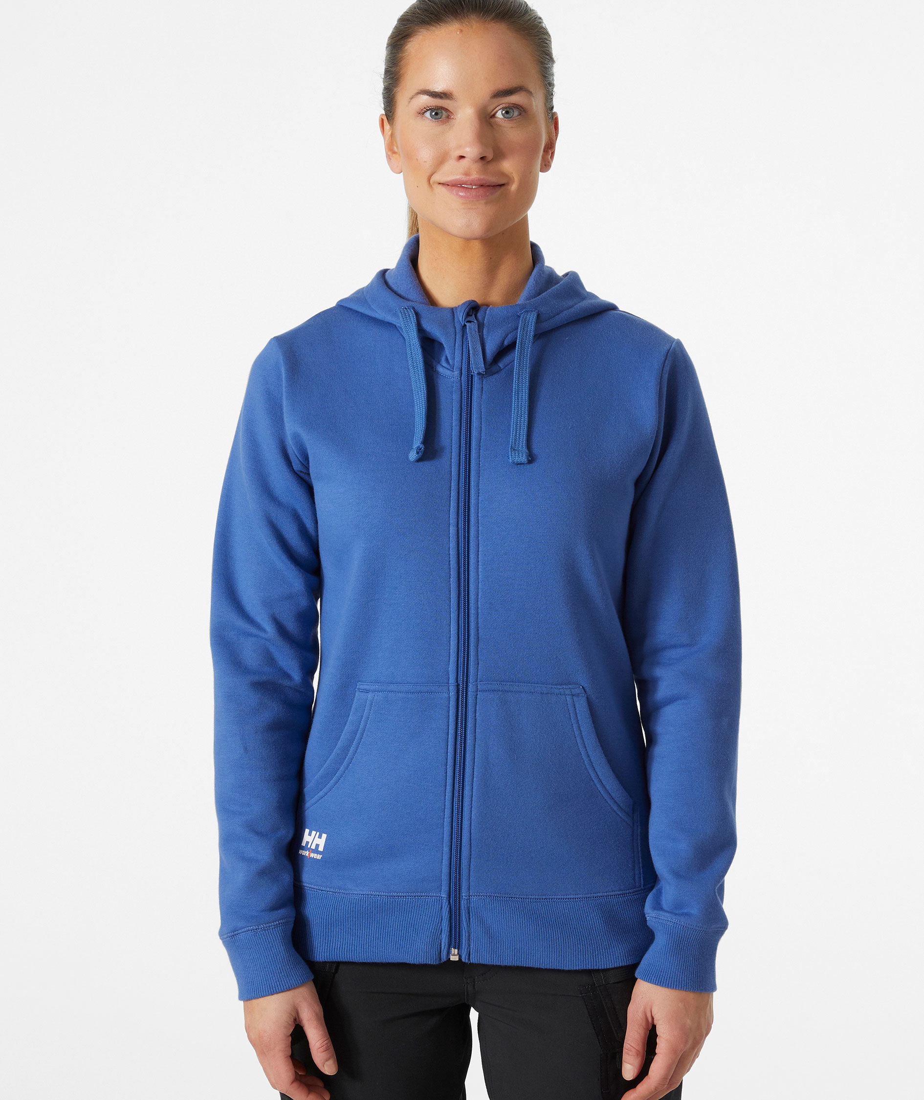 Helly Hansen Classic women's hoodie with zipper, Stone Blue
