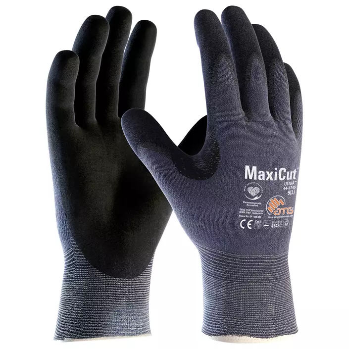 ATG MaxiCut® Ultra™ 44-3745 cut protection gloves Cut C, Black/Blue, large image number 0