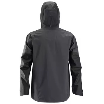 Snickers FlexiWork Stretch shell jacket 1300, Steel Grey/Black