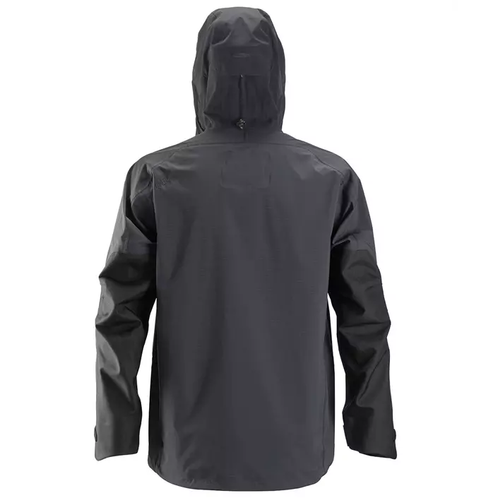 Snickers FlexiWork Stretch shell jacket 1300, Steel Grey/Black, large image number 1