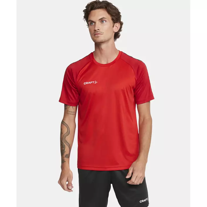 Craft Squad 2.0 Contrast Jersey T-skjorte, Bright Red-Express, large image number 3