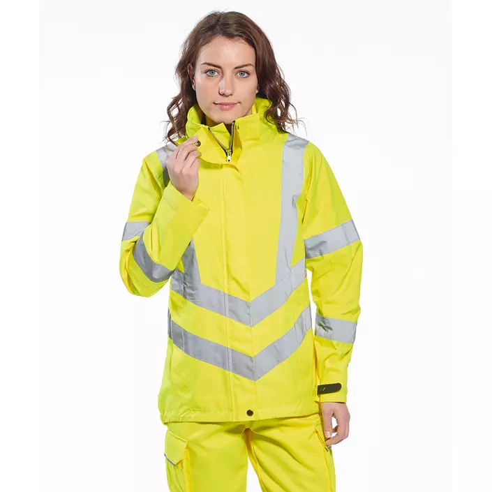 Portwest women's work jacket, Hi-Vis Yellow, large image number 3