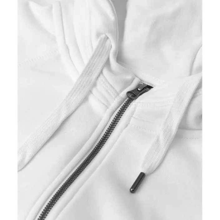 ID women's hoodie with full zipper, White, large image number 3