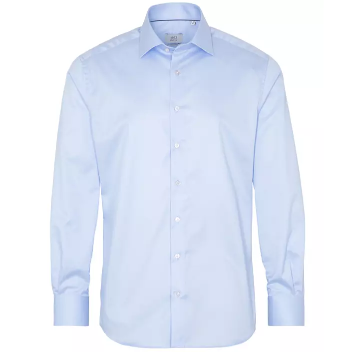 Eterna Uni Modern fit Twill CO2 skjorta, Ljus Blå, large image number 0
