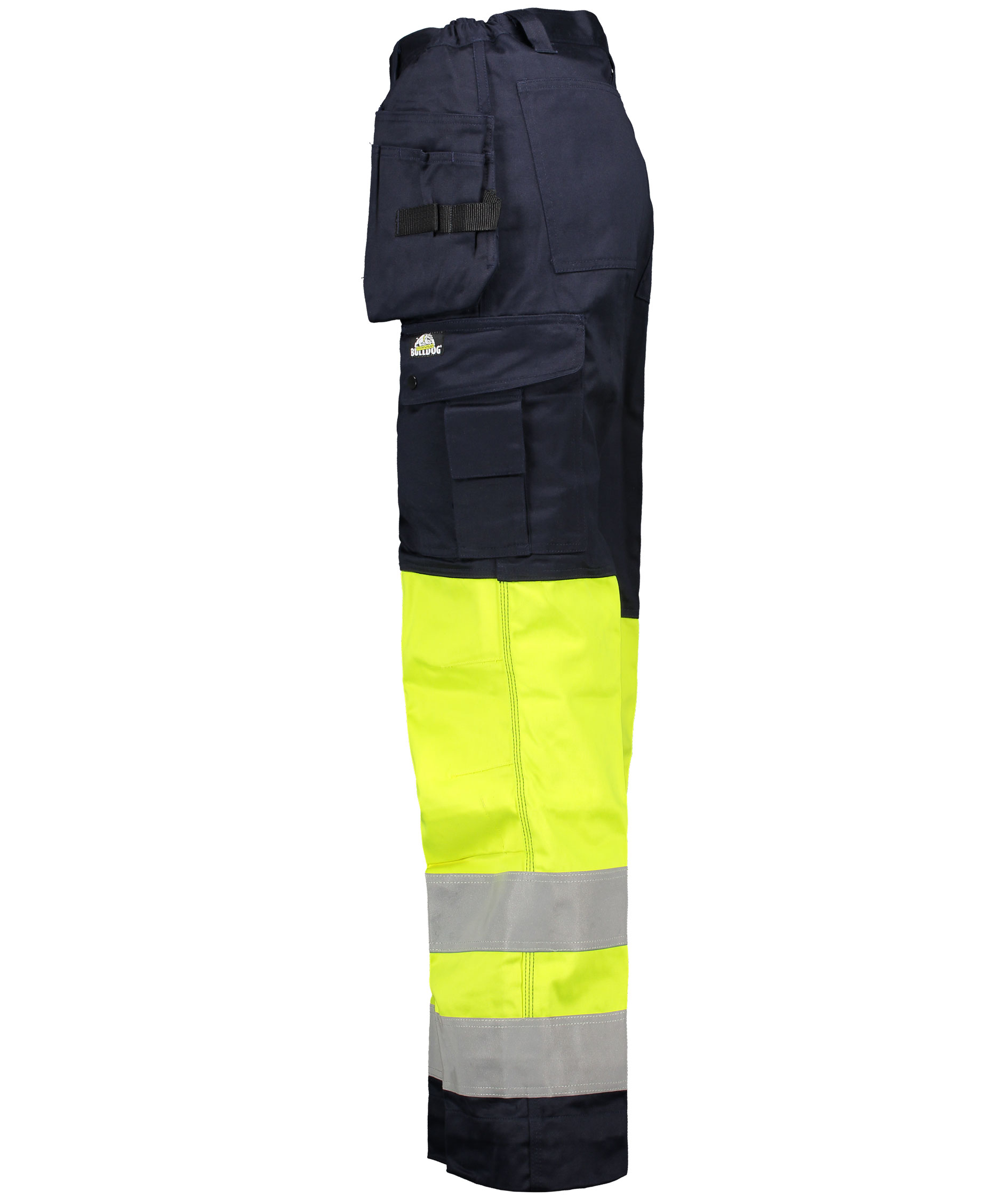Bulldog craftsman trousers 5723, Hi-Vis yellow/marine, large image number 3