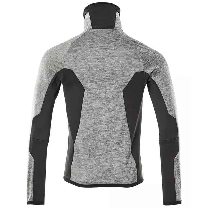 Mascot Advanced fleece sweater with zip, Grey Melange/Black, large image number 1