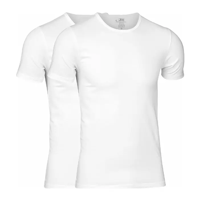 JBS 2-pak kort ærmet undertrøje med bambus, Hvid, large image number 0