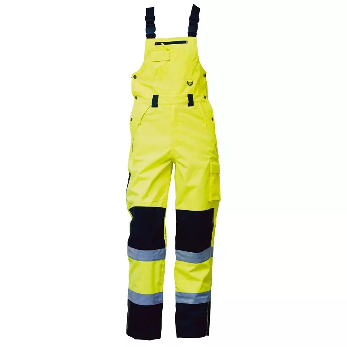 Elka Visible Xtreme bib and brace trousers, Hi-vis Yellow/Black, large image number 0