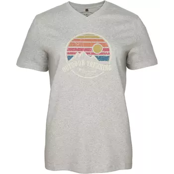 Pinewood Finnveden Outdoor dame T-shirt, Light Grey Melange