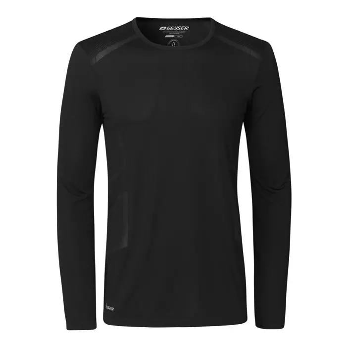 GEYSER seamless long-sleeved T-shirt, Black, large image number 0