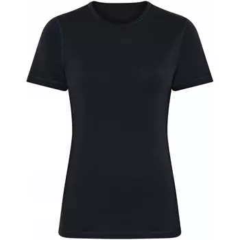 Dovre women's short-sleeved undershirt with merino wool, Black