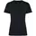 Dovre women's short-sleeved undershirt with merino wool, Black, Black, swatch