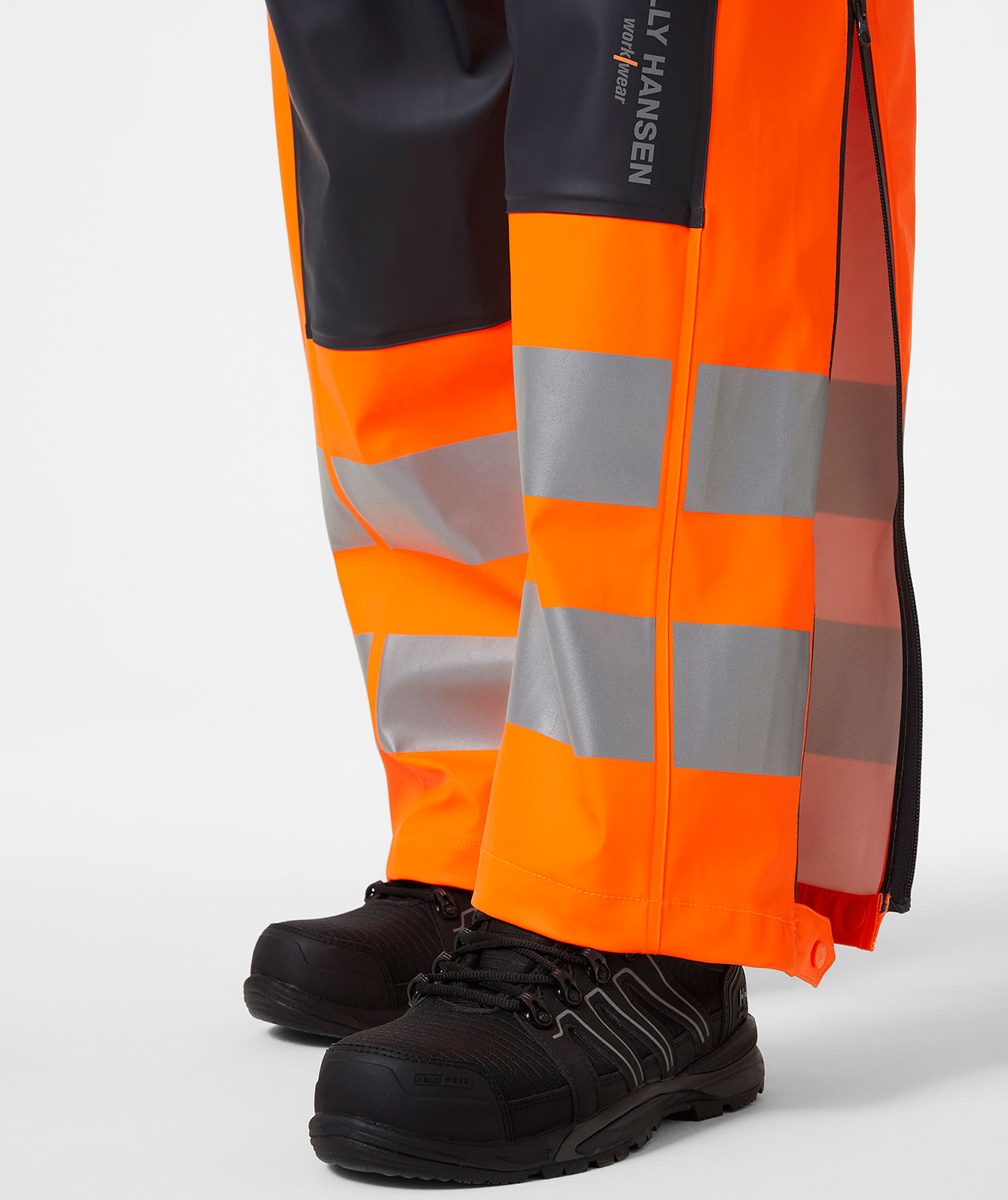 Helly Hansen Alna 2.0 regnoveralls, Ebony/Hi-Vis Orange, large image number 4