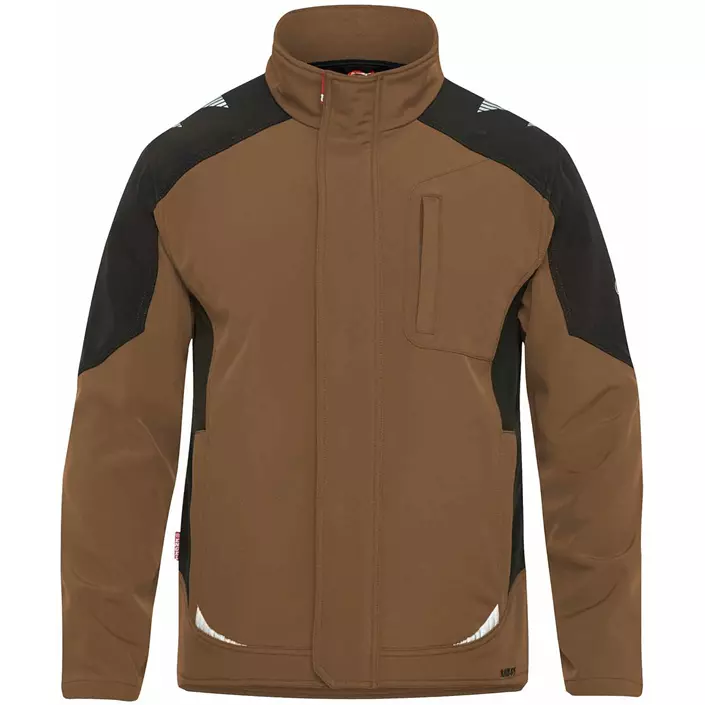 Engel Galaxy softshell jacket, Toffee Brown/Anthracite Grey, large image number 0
