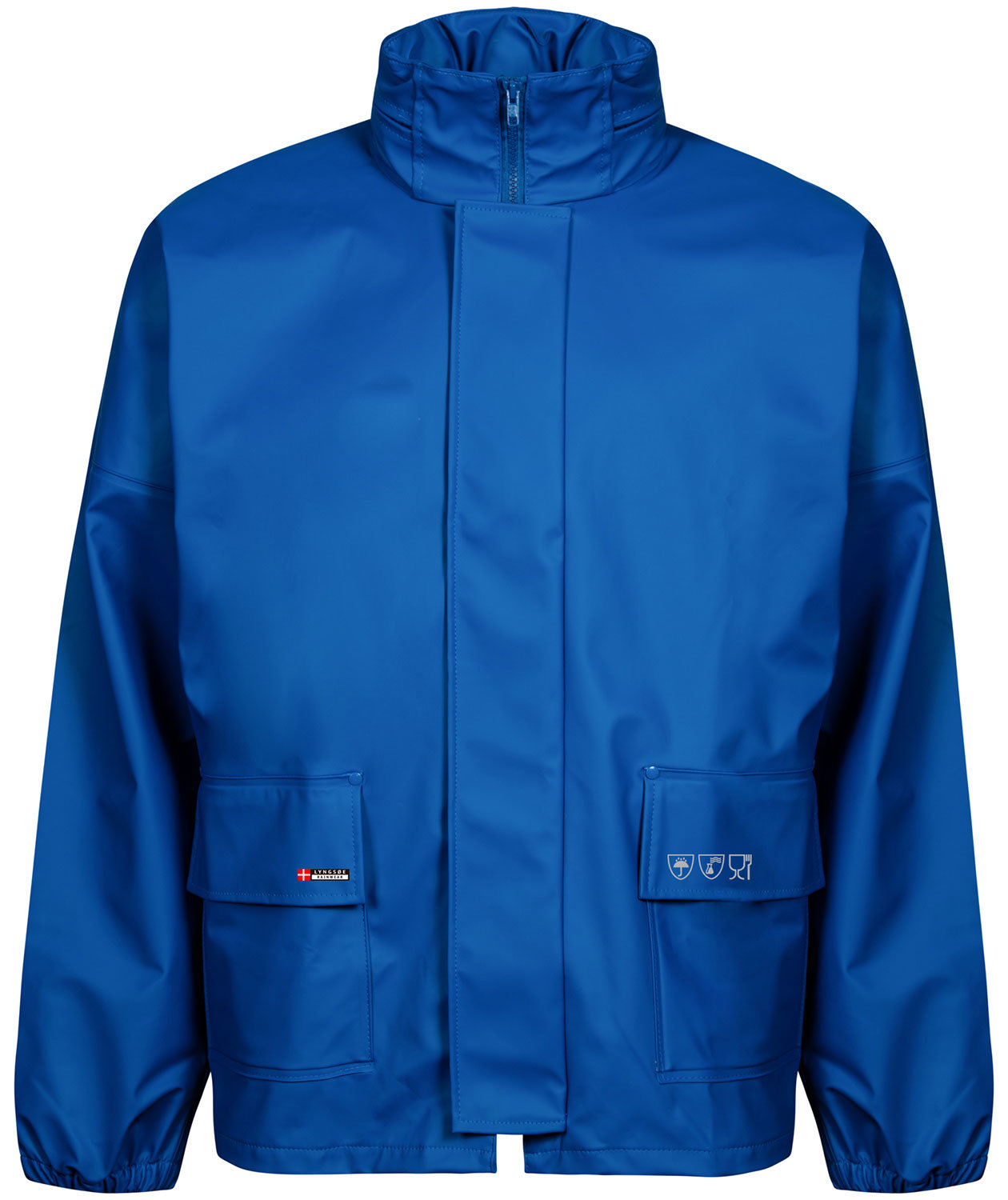 Lyngs&oslash;e PU rain jacket, Royal Blue, large image number 0