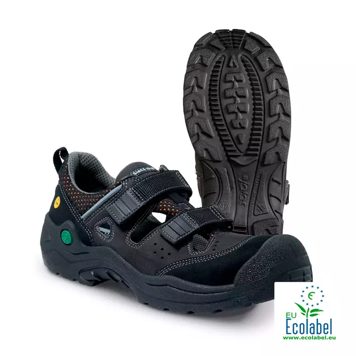 Jalas 6418 Bio safety sandals S1P, Black, large image number 0
