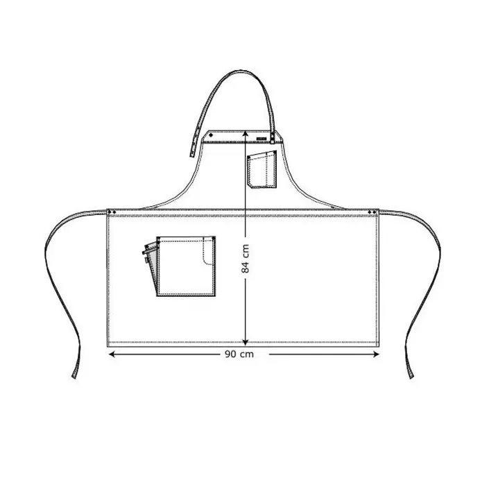 Kentaur Raw Latzschürze mit Taschen, Dunkel Marine, Dunkel Marine, large image number 2