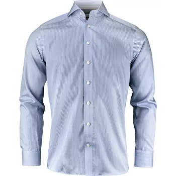 J. Harvest & Frost Twill Yellow Bow 50 regular fit skjorta, Navy/Stripe