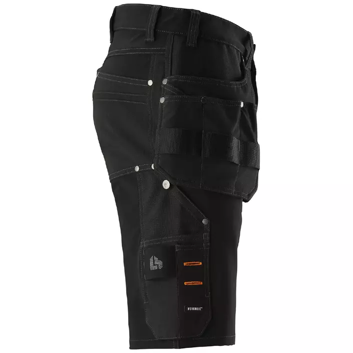 L.Brador Momentum hantverksshorts 1420P full stretch, Svart, large image number 2