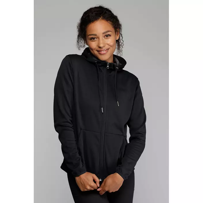 IK women's hoodie, Black, large image number 2
