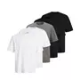 Jack & Jones JJHUGO 5er-Pack T-shirt, White/black Jack & Jones JJHUGO 5er-Pack T-shirt, White/black