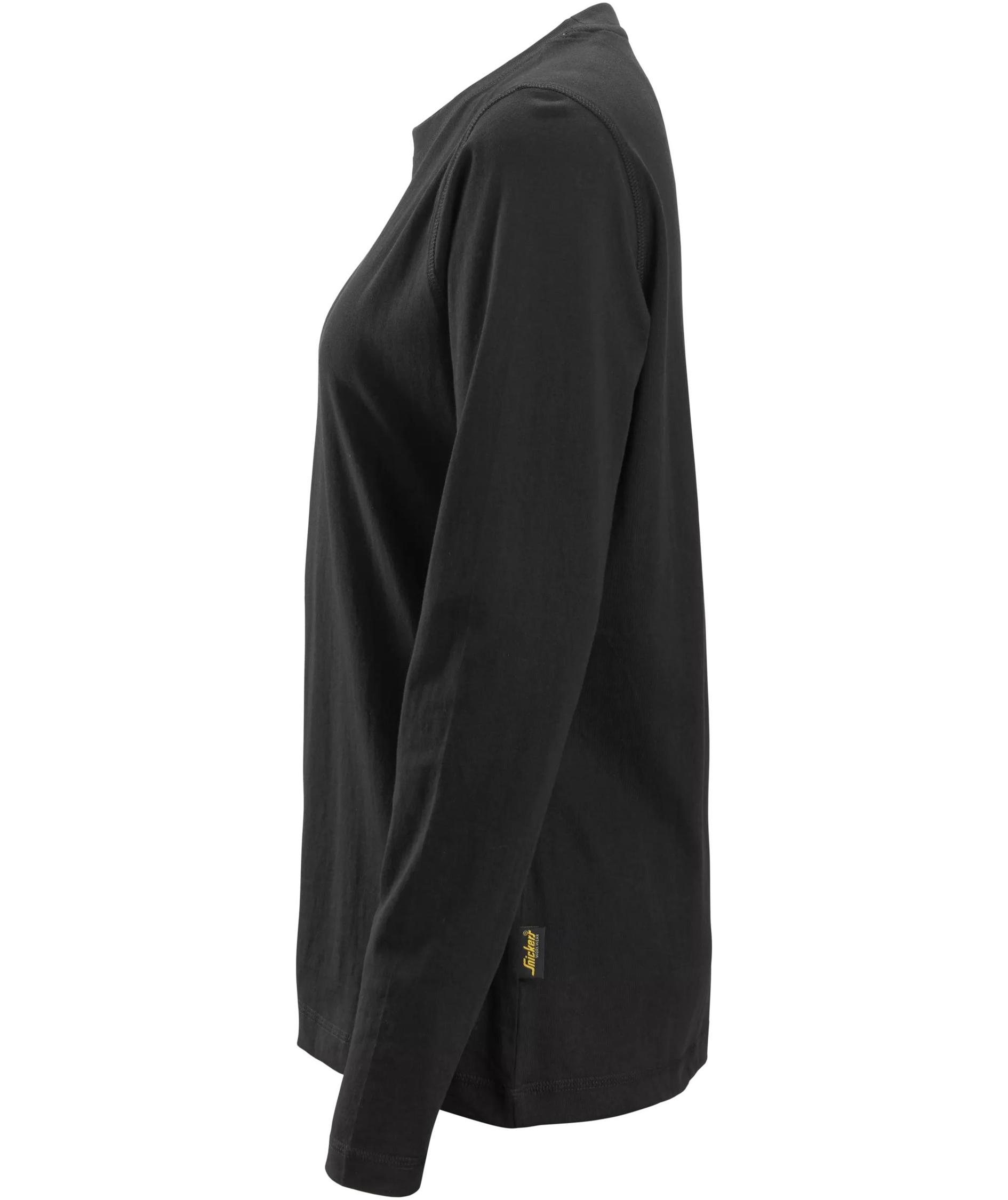 Snickers women's long-sleeved T-shirt 2497, Black, large image number 3