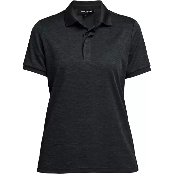 Tenson TXlite Melange Damen Poloshirt, Black, large image number 0