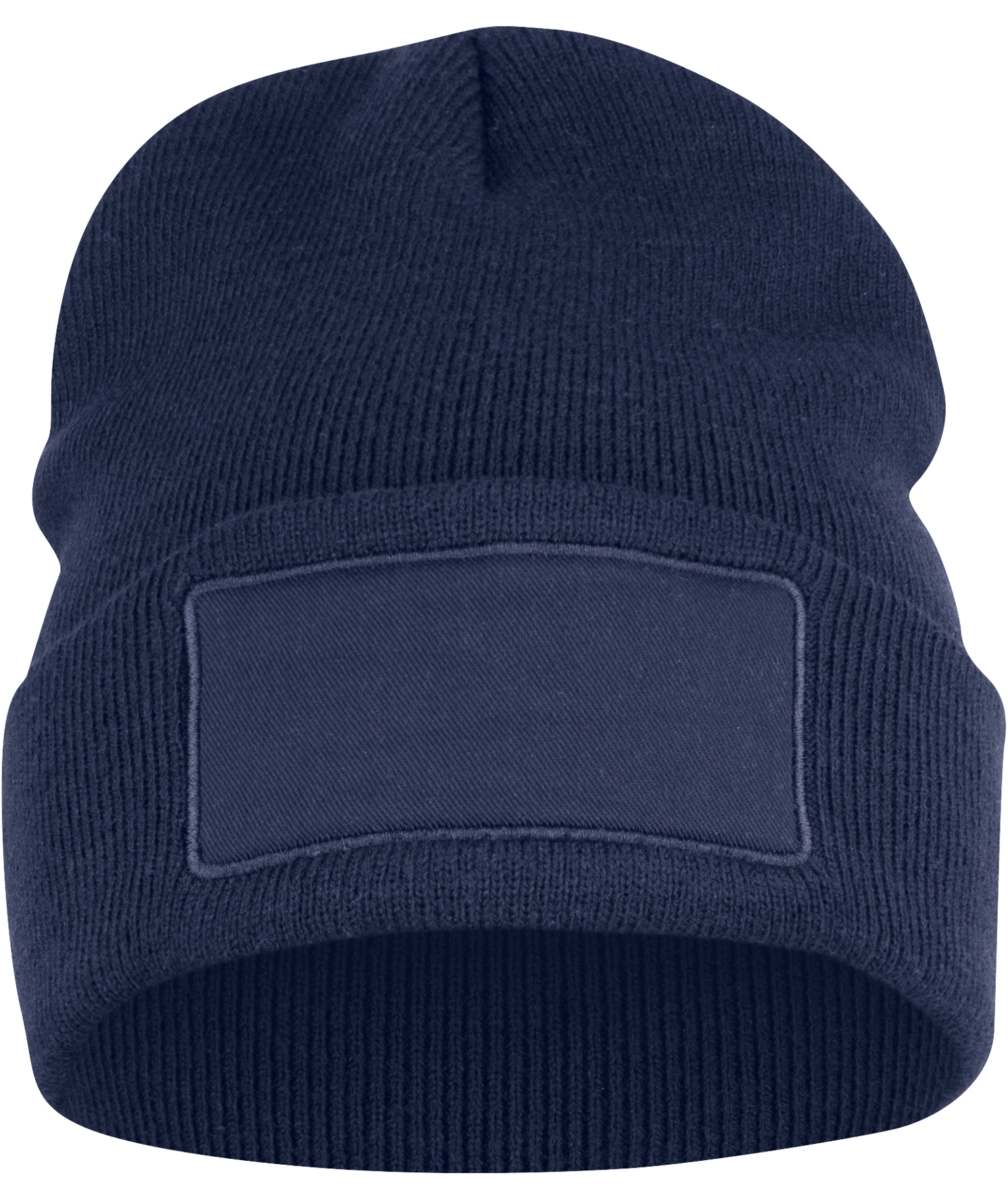 Clique Hubert Patch knitted beanie, Dark navy, Dark navy, large image number 0
