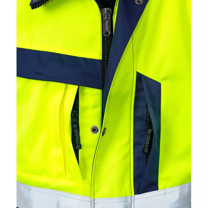 Fristads arbetsjacka dam 4129, Varsel gul/marinblå, large image number 3