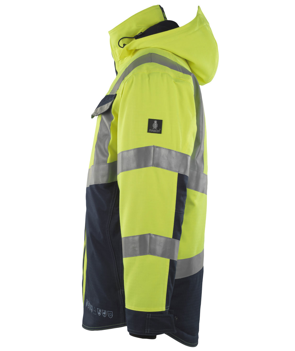 Mascot Multisafe Emmen winter jacket, Hi-Vis Yellow/Dark Marine