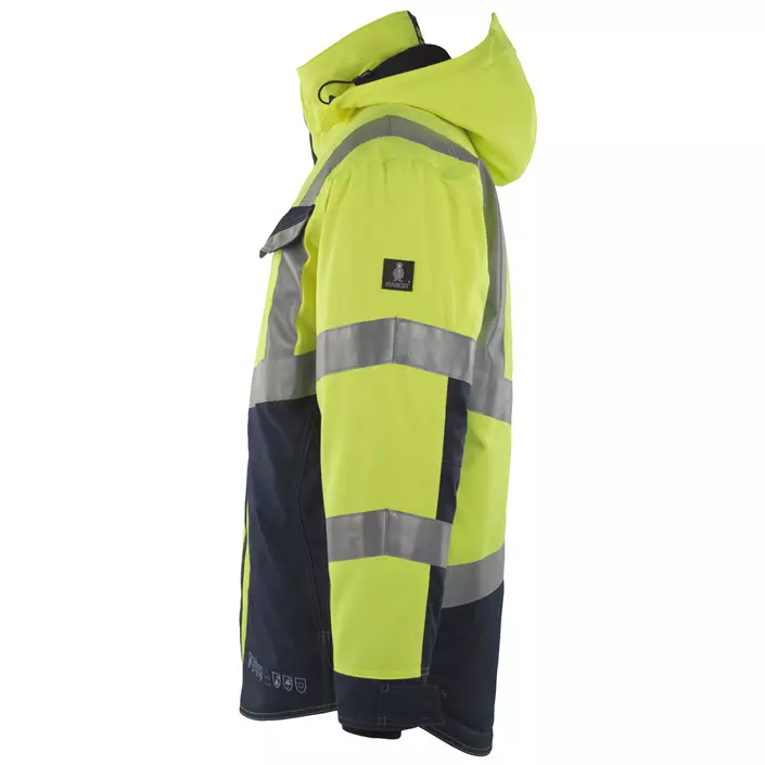 Mascot Multisafe Emmen Winterjacke, Hi-Vis Gelb/Dunkel Marine, large image number 1