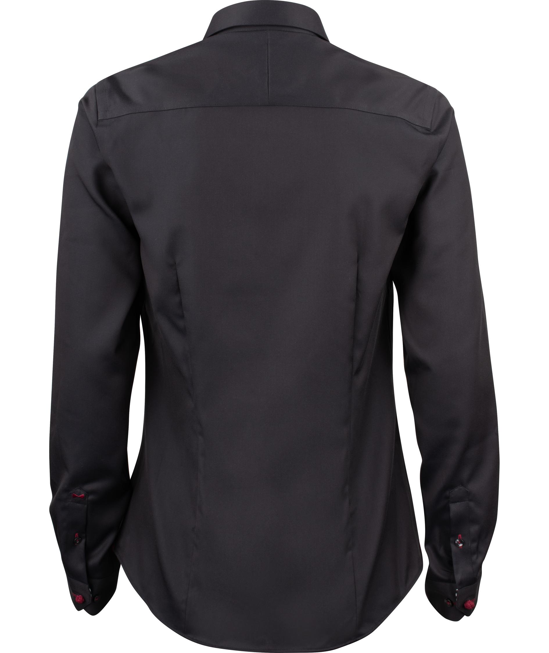 J. Harvest & Frost Twill Red Bow 20 lady fit shirt, Black/Red, large image number 1