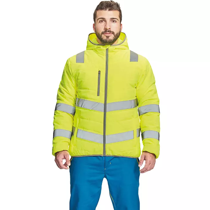 Cerva Montrose winter jacket, Hi-Vis Yellow, large image number 1